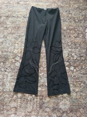 Vintage Cache Black Beaded Pants